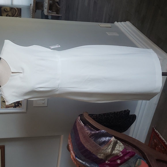 NWT Kasper Cream Sheath Dress - Picture 1 of 4